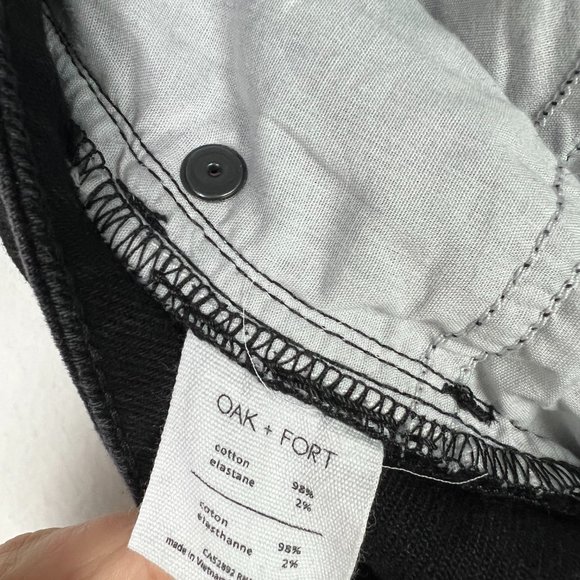 NWT Oak + Fort Pant 3693 Jeans Black Size 34 NEW L1982 - Picture 10 of 10